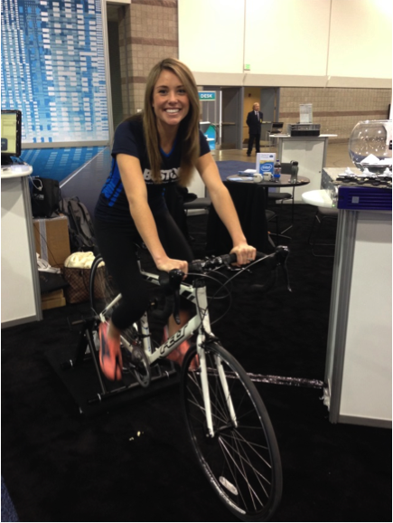 Viridis powered by a bicycle